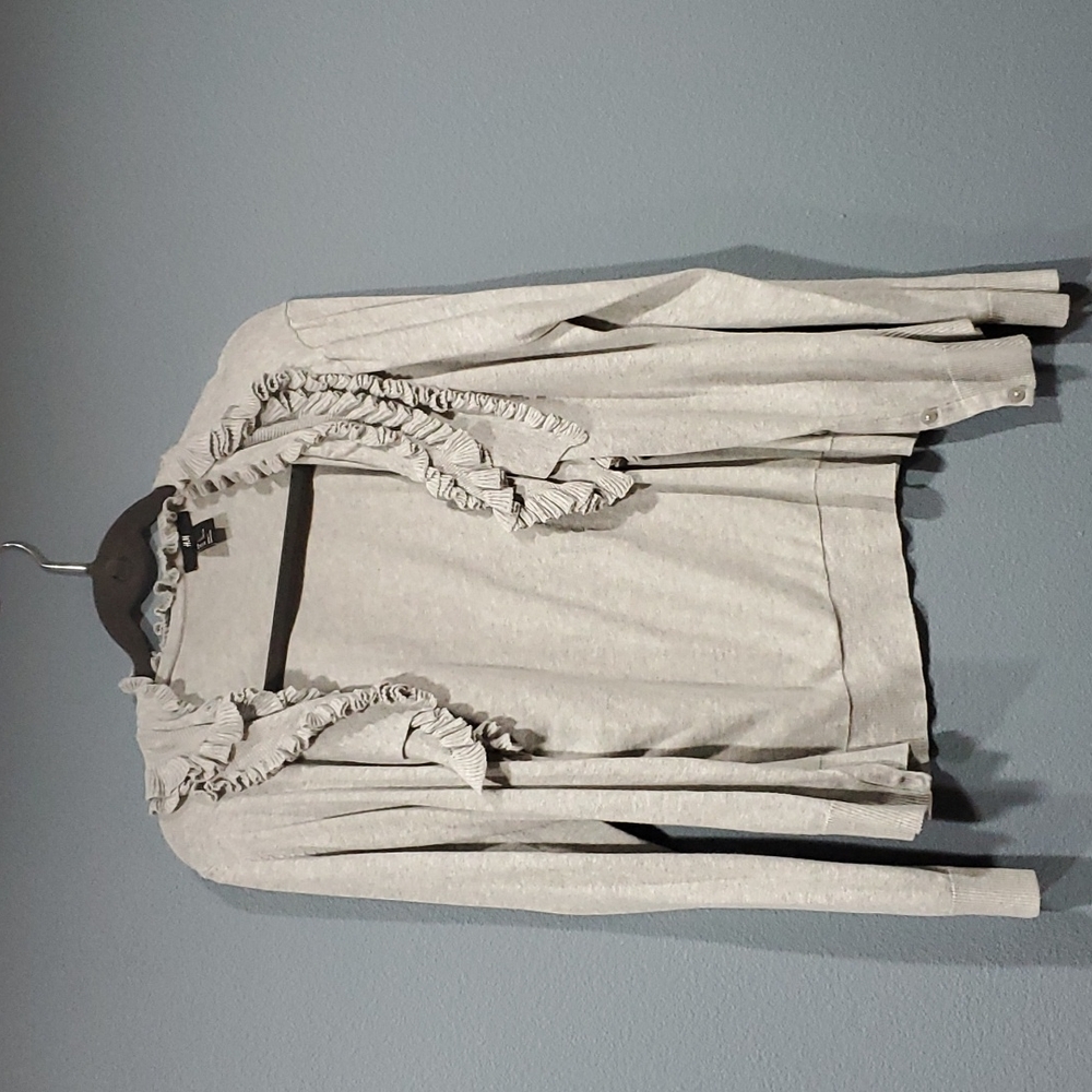 Ruffled Cardigan